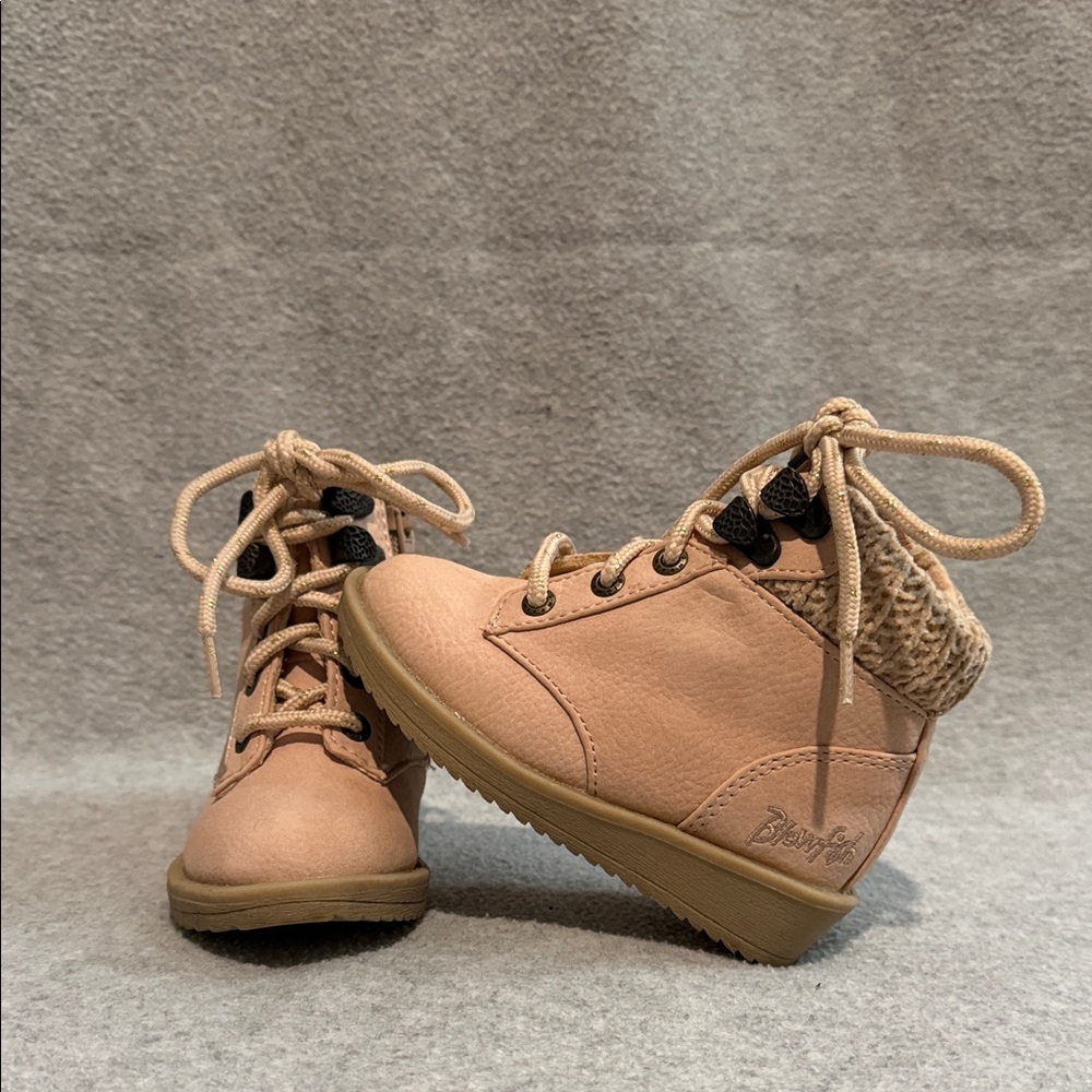 Blowfish Kids Pink Boots with Knitted Cuff